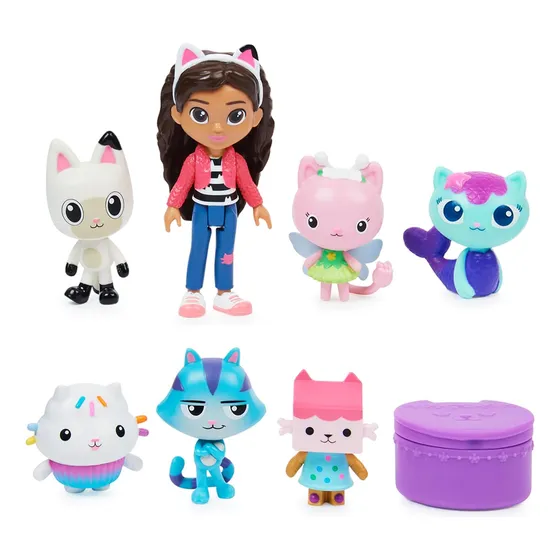 Gabbys Dollhouse Deluxe Figure Gift Set 7 Toy Figures