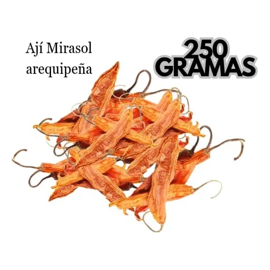Aji Mirasol Amarelo Cuzco 250gr Producto Original Peruano 