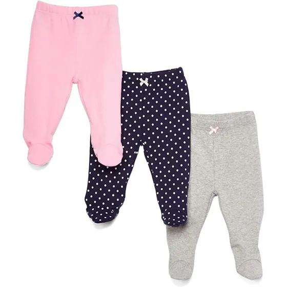 Spasilk Baby Girls Cotton Pull On Footie Pants Leggings Con 