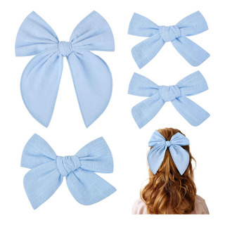 Deeka 4 Pcs AlgodĂłn Azul De AlgodĂłn Arcos Para El Cabello 3 Deeka 4 Pcs AlgodĂłn Azul De AlgodĂłn Arcos Para El Cabello 3