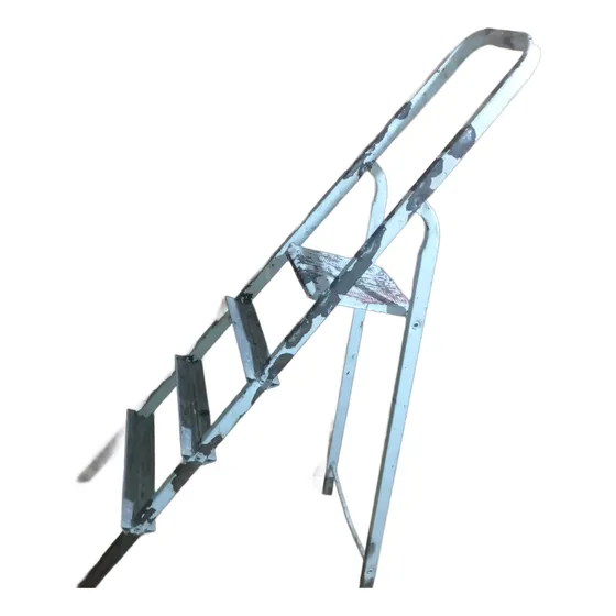 Escalera De Chapa Y Aluminio Tijera 4 Escalones