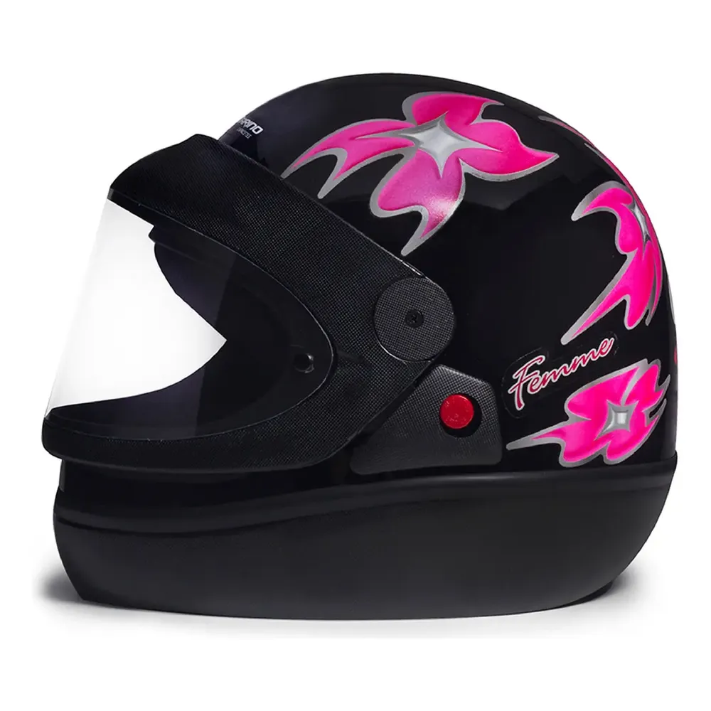 Capacete para moto integral San Marino Femme Femme preto tamanho 57/58