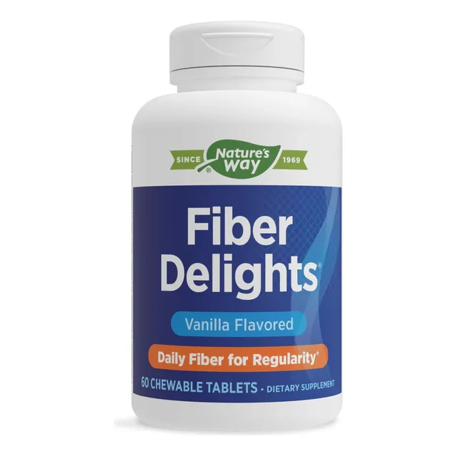 Fibra Delights Nature's Way 60 Tabletas Masticables