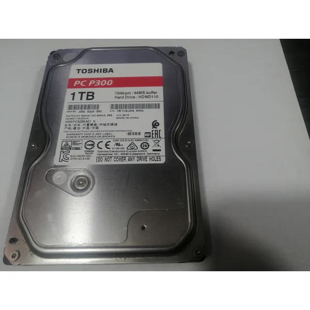 Disco Duro Interno  Toshiba  1tb Sata  3.5 Ref P300