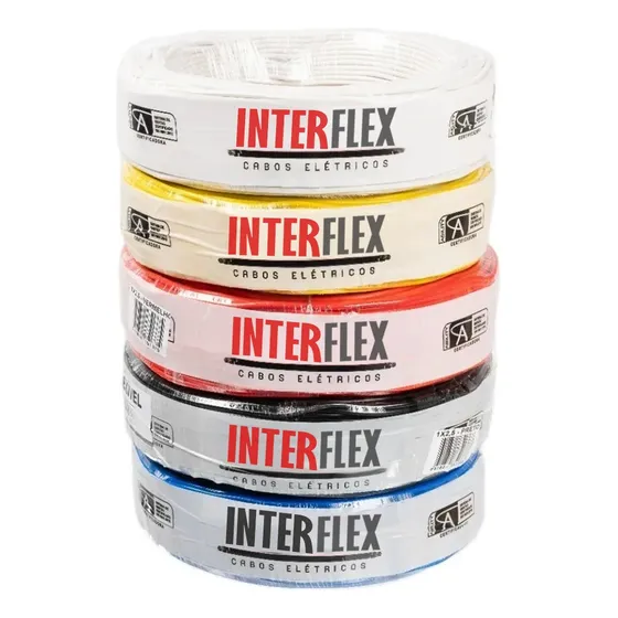 Cabo Flexível 6mm Fio Elétrico Com Inmetro Rolo 100 Metros