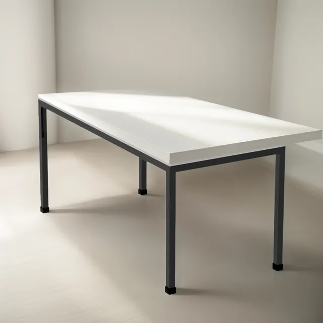 Escritorio Mesa Trabajo Con Base Metálica 180x80x74cm