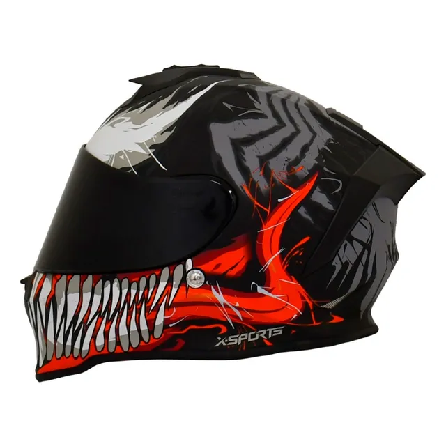 Casco X-sports V151 Marvel Venom + Visor Oscuro-omi