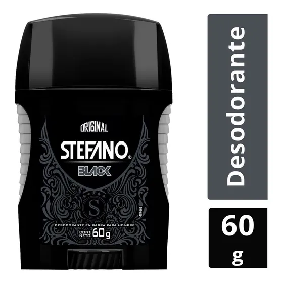 Desodorante En Barra Stefano Original Black Para Hombre 60g