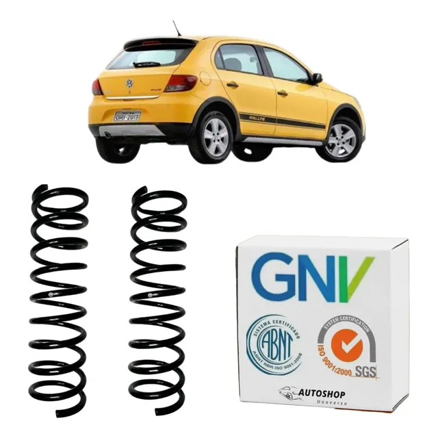 2 Molas Traseiras Reforçadas Gol Com Gnv G2 G3 G4 G5 G6