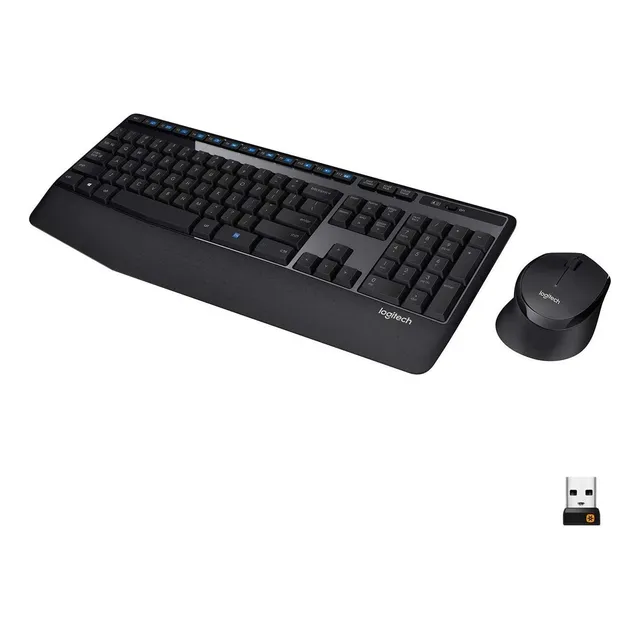 Teclado Logitech Mk345 Inalambrico Y Mouse | Negro