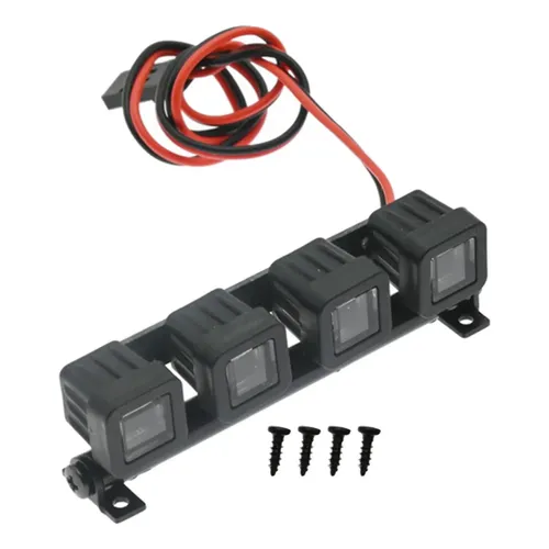 Juego De 5 Kits De Luces LED Para Coche RC | 4 LEDs Blanco Y Rojo Para HSP, Axial SCX10 Y D90