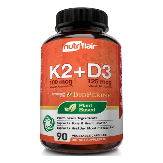 Suplemento NutriFlair Premium Vitamina K2 ´+ D3 en cápsula