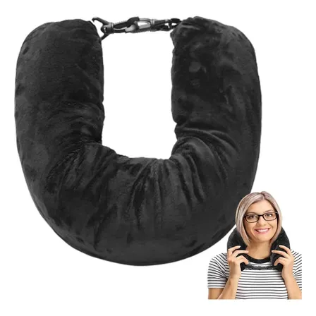 Almohada Cojin de Viaje Rellenable Ahorra Espacio Avión