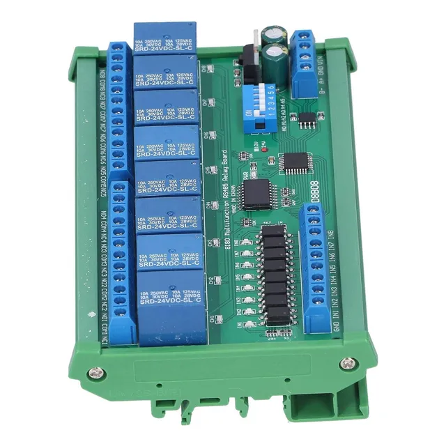 Modulo Rs485 8 Out Relay N4d8b08 Compatible Con Arduino Plc