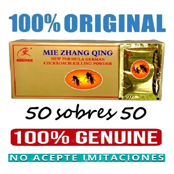 Polvo Dorado Mata Chiripas Cucarachas Original Shenke Mie 
