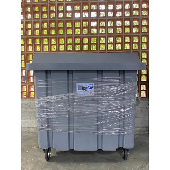 Contenedor Plástico De Basura 1000 Litros Con-1000 Q'tanque