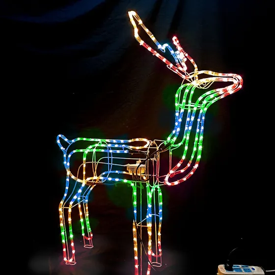 Reno Navidad Luces Led 120cm Con Movimiento Decoración Color de las luces Multicolor