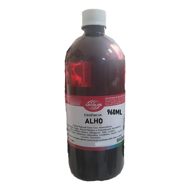 Essência Artificial Comestível Sabor Alho Arcolor 960ml 