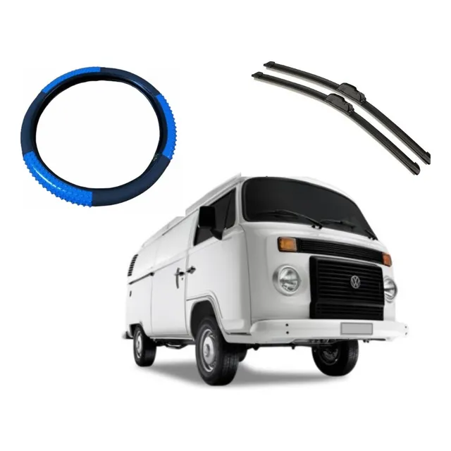 Kit Acessorios+ Capa Couro Bancos Dianteiro Para Kombi 