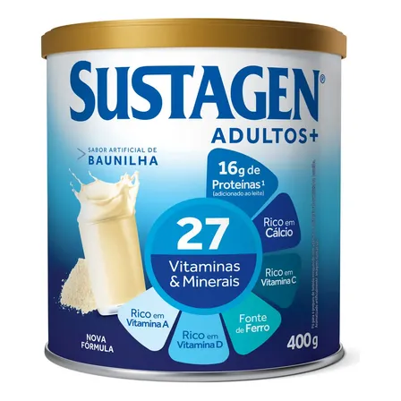 Complemento Alimentar Sustagen Adultos Baunilha 400g Lata