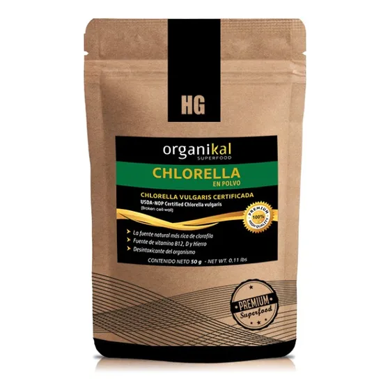 Suplemento en polvo HG Laboratorios Chlorella de 50g