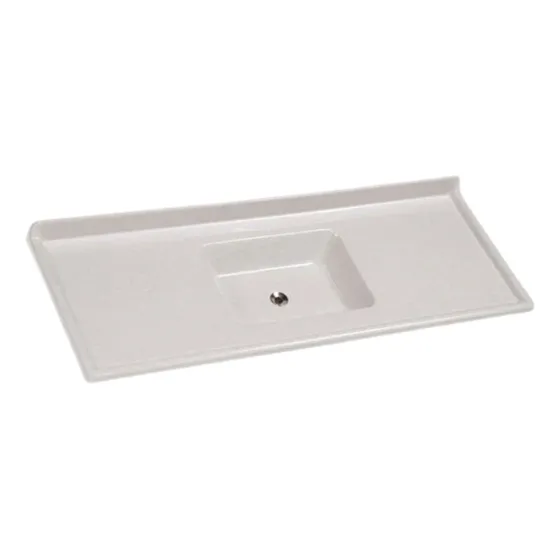 Pia Isomármore Cuba Funda 120x55cm Branco Carrara