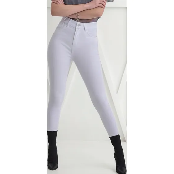 Pantalon Jean Calce Perfecto Levanta Cola Tiro Alto Elastiza