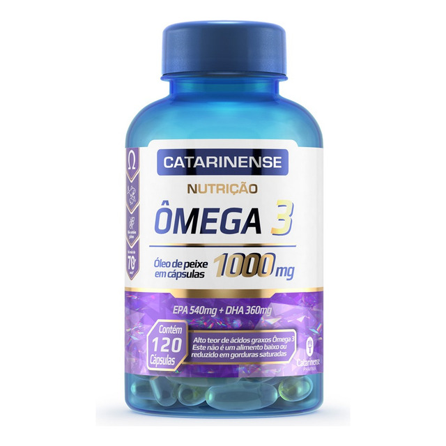 Ômega 3 120 Cápsulas Epa 540mg Dha 360mg Catarinense Pharma Ômega 3 120 Cápsulas Epa 540mg Dha 360mg Catarinense Pharma