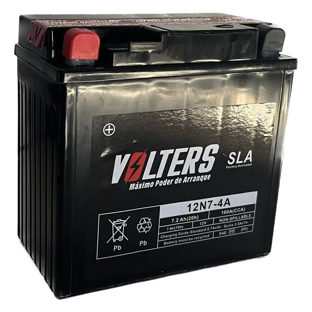 Batería Moto Volters 12n7-4a 12v 7ah