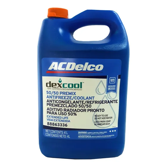 Refrigerante Acdelco 88863336 Dex-cool 50/50-naranja, 4lt