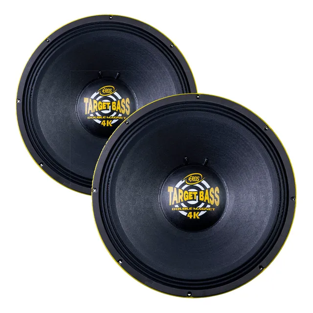 2 Pçs Woofer Eros 18 Pol E18 Target Bass 4k 4000wrms 4 Ohms