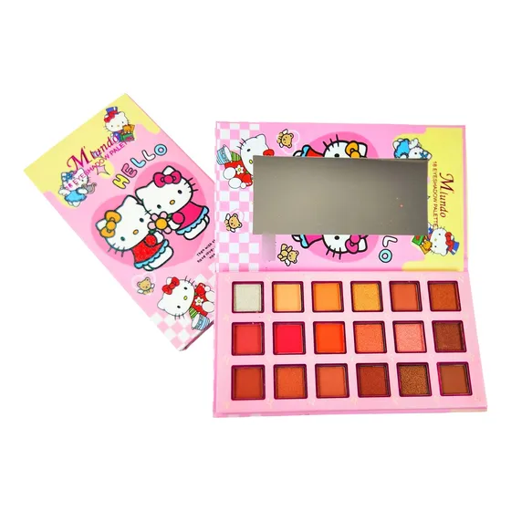 Maquillaje Kuromi Hello Kitty Paleta De Sombras De Ojos