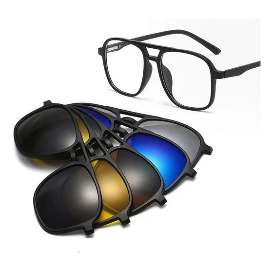 Gafas 5 En 1 Magneticas Ref 2333 Polarizadas Filtro Uv 400