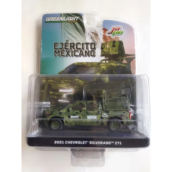 Greenlight 2021 Chevrolet Silverado Z71 Ejercito Mexico Gl1 Jgdfg