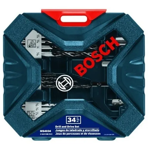 Set Brocas Con Puntas Para Taladro Atornillador Bosch 34pzs