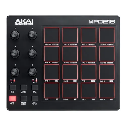 Akai Mpd218 Controlador Midi Usb Pad Mpd 218