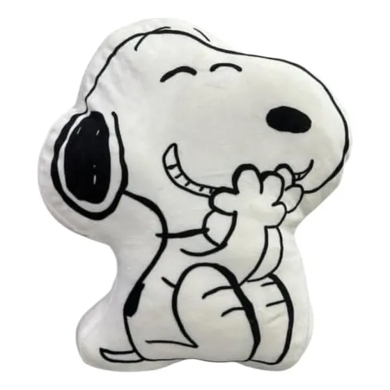 Peluche Silueta De Snoopy Color Blanco Mediano. Mc