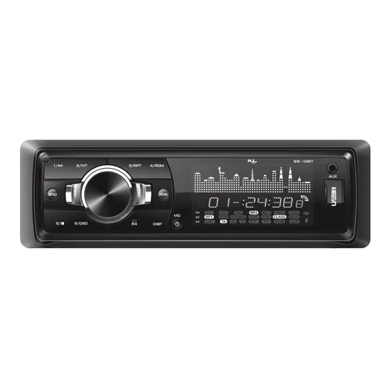 Radio Kl Sq-100 1din Dvd Bluetooth Usb Am-fm 240 Watts