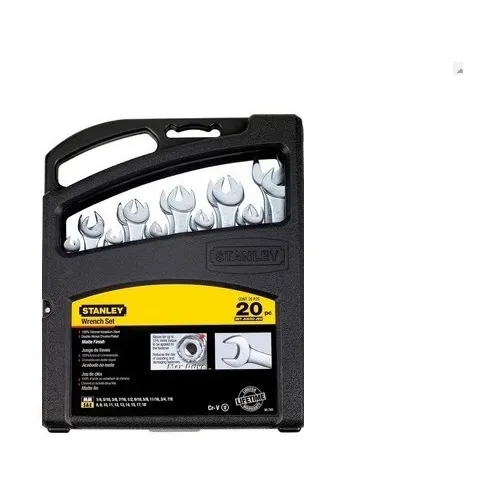 Juego De Llaves Combinadas (20 Piezas Sae & Mm) Stanley