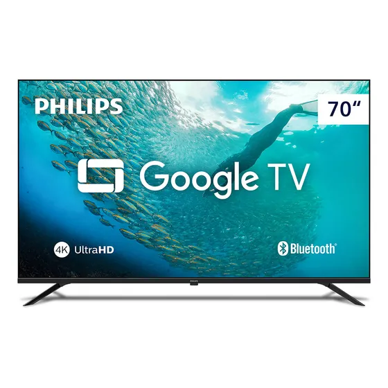 Smart Tv Uhd Led 4k 70 Google Assistente Comando De Voz 70pug7019/78 Philips Bivolt