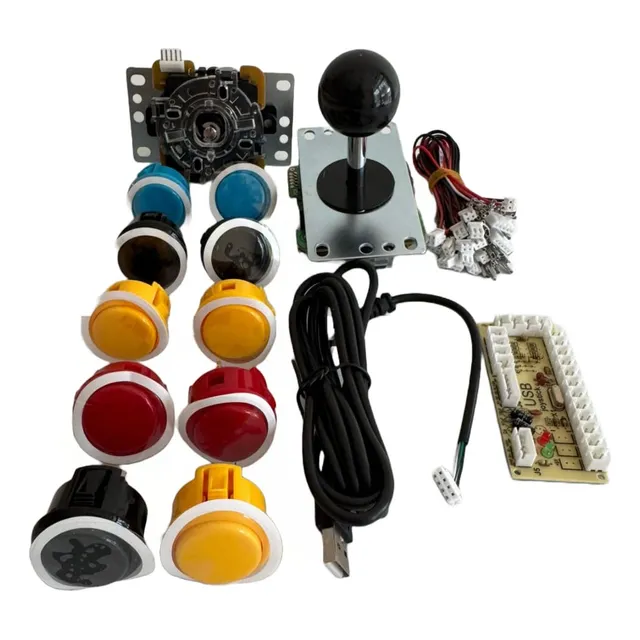 Kit Arcade Joystick Sanwa Original /palanca 10 Botones +chip