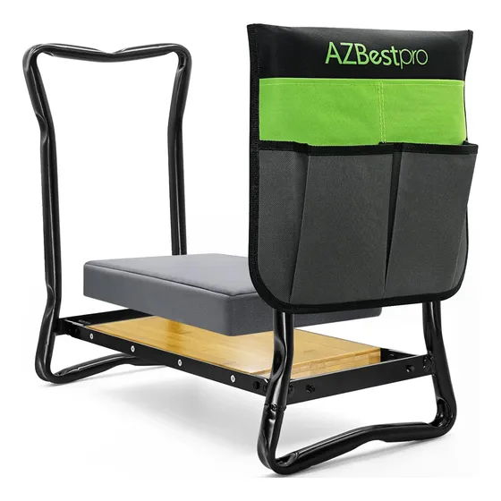 Asiento De Jardín De Bambú Resistente Banco De Jardinería
