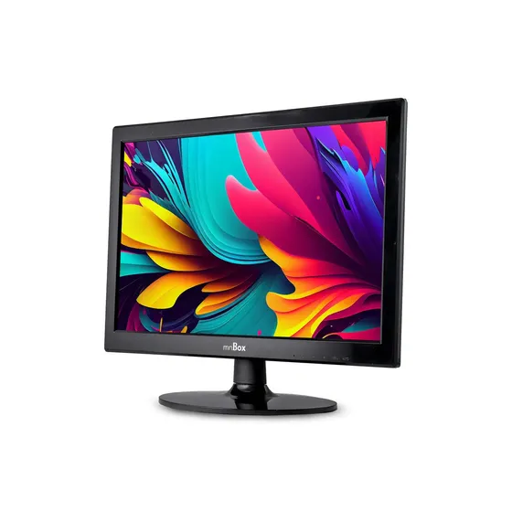Monitor Axnen HD LED de 15.6" para Trabalho e Estudo com HDMI e VGA