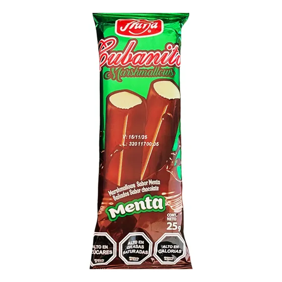 Cubanito Marshmallows Menta De Fruna (contiene 38 Uni)