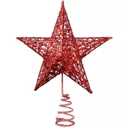 Adorno De Estrella Para Arbol De Navidad Decoración Navidad