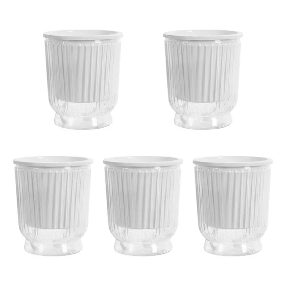 5 Ppc Self -riesing Plant Para Transparente 10.8x12cm