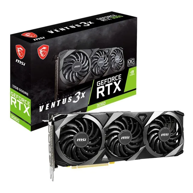 Tarjeta Gráfica Para Juegos Msi Geforce Rtx 3060 Ventus 3x 1