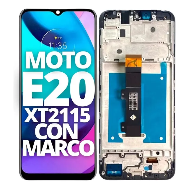 Módulo Pantalla Para Motorola E20 Con Marco Calidad Original