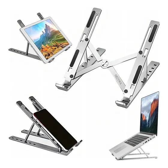 Soporte Ajustable Omoton Laptop Tablet Plegable Aluminio Antideslizante | Cuotas sin interés