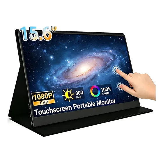 Monitor Portátil Touch 15.6 1080p Full Hd Ips Com Hdmi Usb